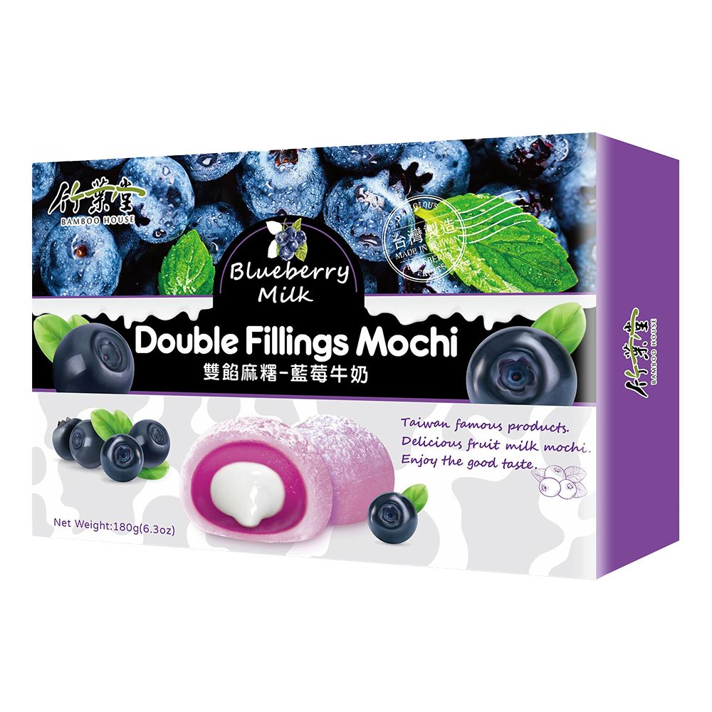 Frukt mochi blåbär 180g, Bamboo House