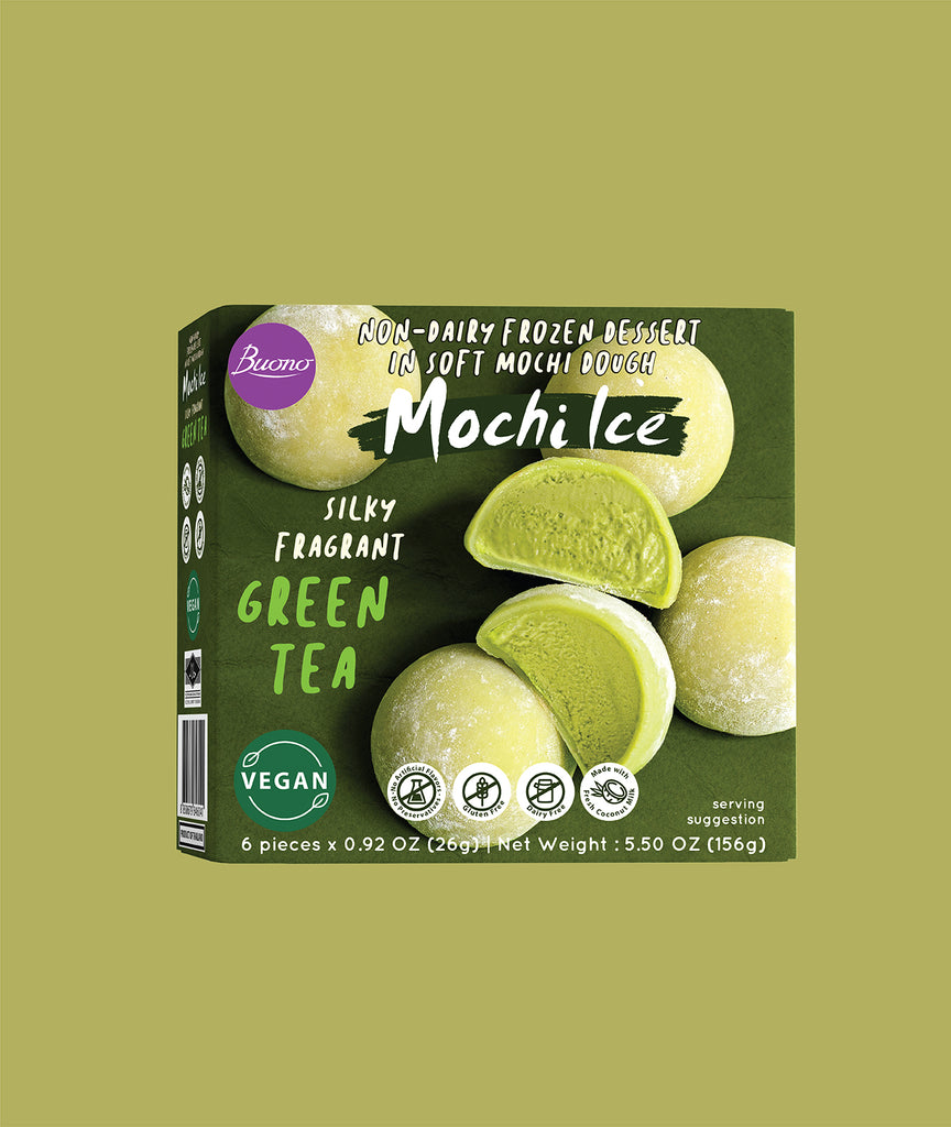 Buono Mochi Ice Cream grönte - 156 g