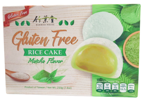 Bamboo House ,Gluten Fri Mochi Grön Te (Matcha) 210g (kopia)