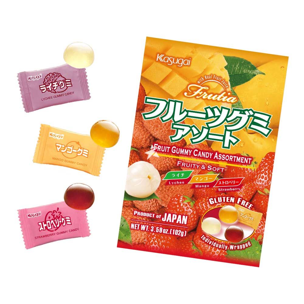 Kasugai Frukt Mix Gelégodis 102g