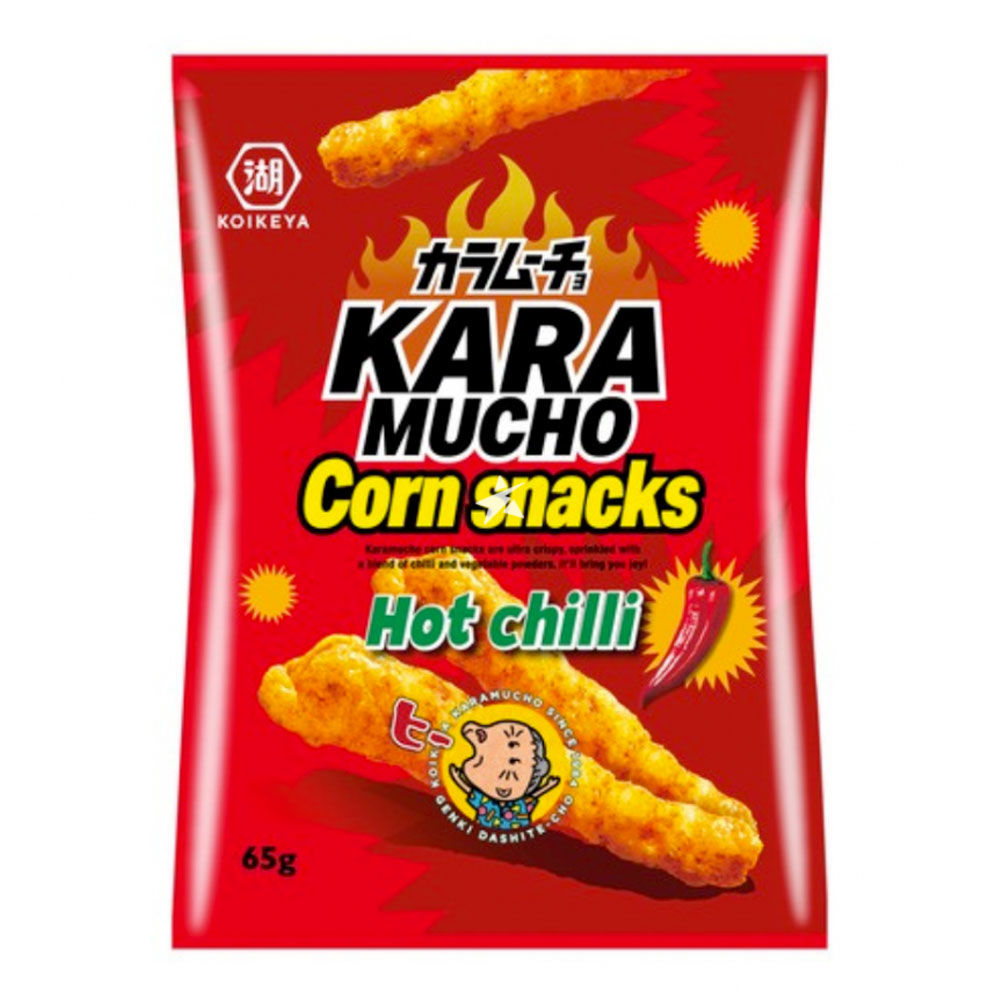 Majssnack Kryddig Chili Smak 65g, Koikeya