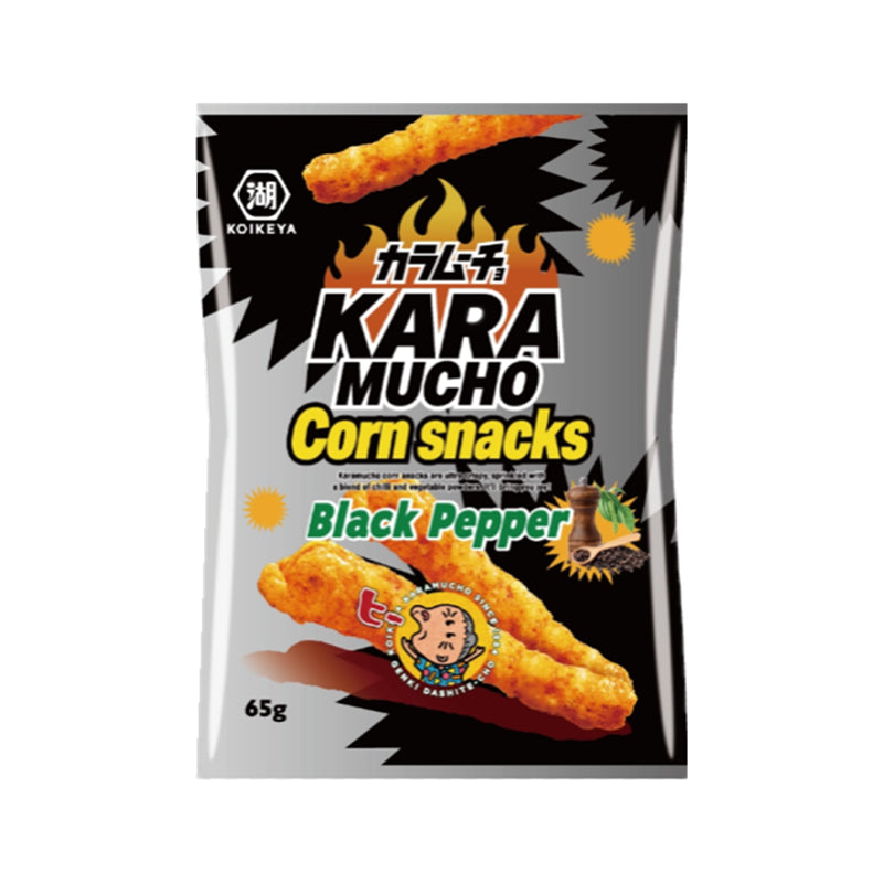 Majssnacks, Kara mucho, Black Pepper, Koikeya, 65G