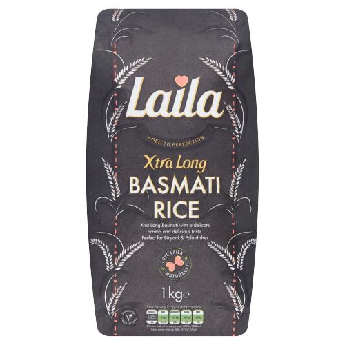 Basmatiris Extra lång Premium 1kg, Laila