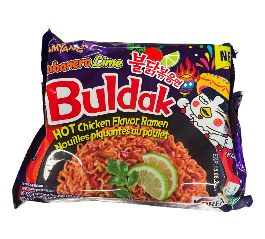 Buldak Habanero Lime Ramen Snabbnudlar 135g, Samyang