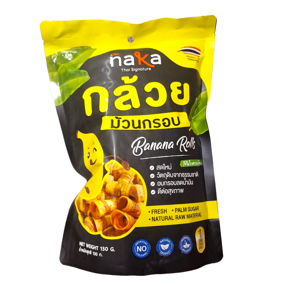 Banan Chips Rulle 130g, Naka