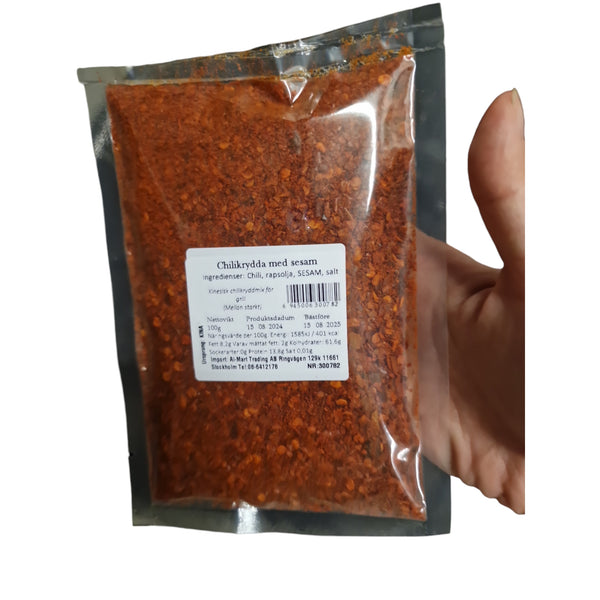 Chilikrydda med sesam 100g