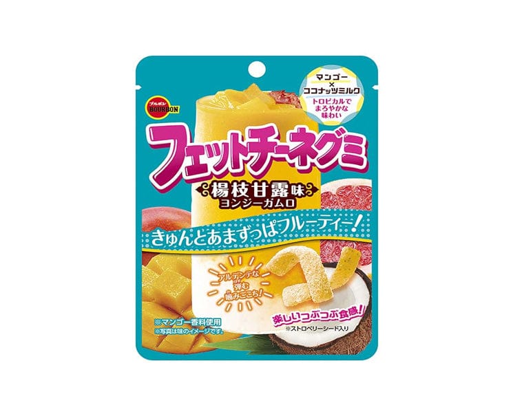 Japanskt gummi godis Fettuccine Kokos Mango  47g, Bourbon