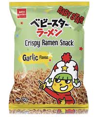 Kryddig Ramen snack med Vitlökssmak 70g, Baby Star