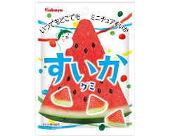 Japanskt Gummi Godis Vattenmelon 50g, Kabaya