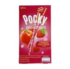 Pocky Jordgubbe med krossade frukt