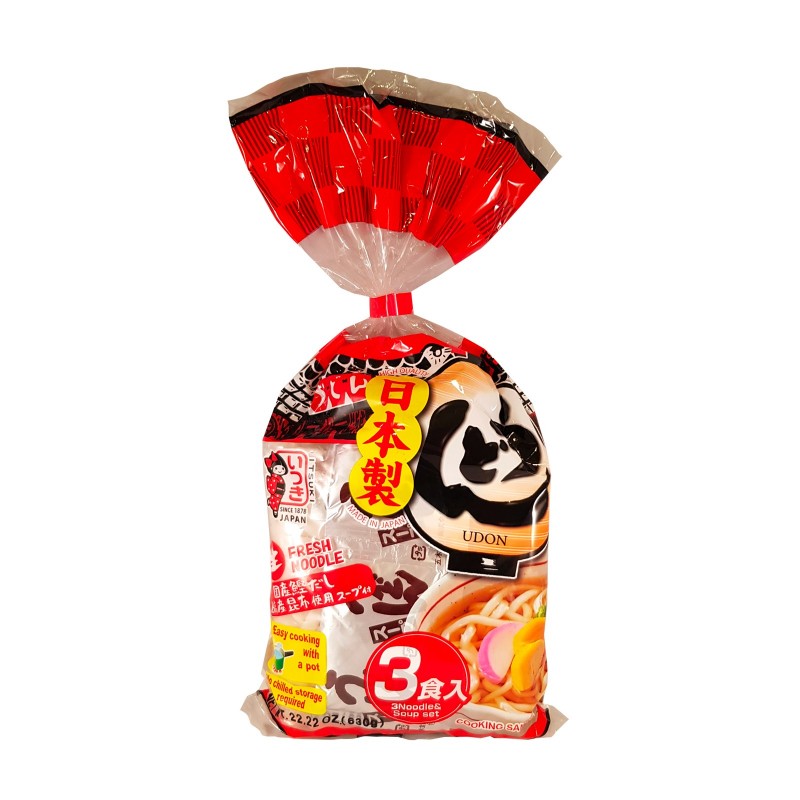 Japanska Udon Nudlar med Soppbas (3p) 627g, Itsuki