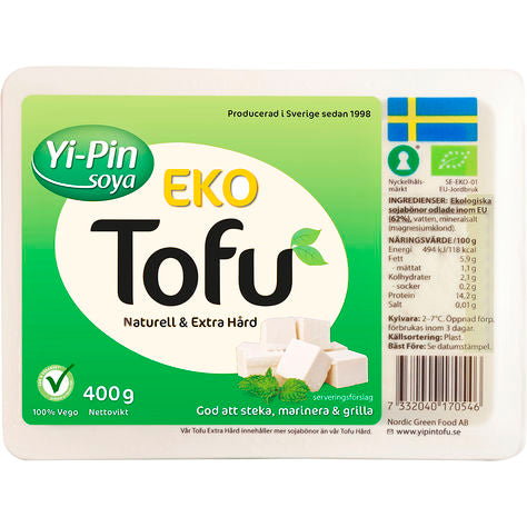 Tofu Ekologisk 400g, Yi Pin Sverige