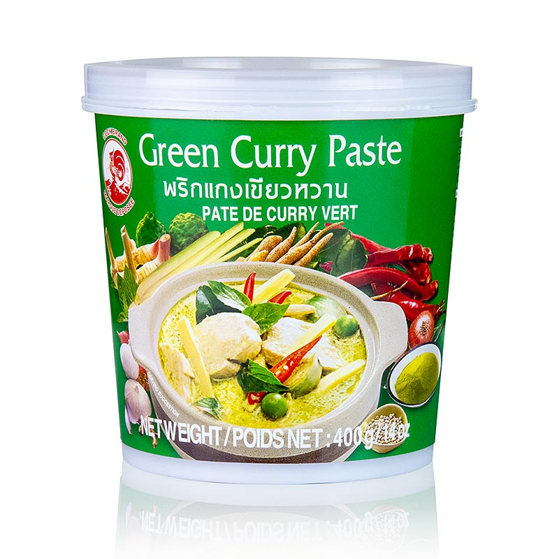 Grön Currypasta 400g, Cock brand