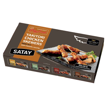 Kycklingspett Yakitori Satay 50stx30g, Skyfood