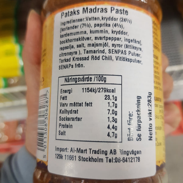 Patak's Madras Paste 283g