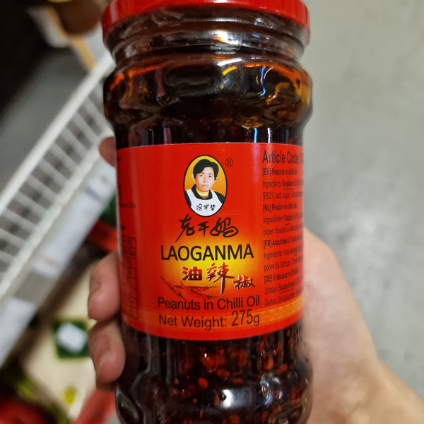 Laoganma chilioljasås med jordnötter 275g