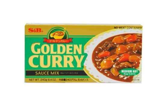 S&B Japansk Golden Curry kub (Medium Stark) 220g