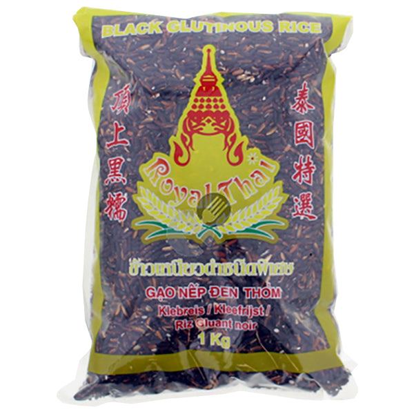 Svart Klibbig Ris 1kg, Royal Thai