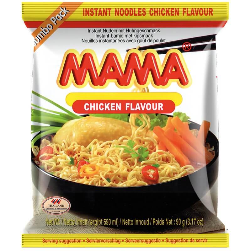 Mama Instant Noodles 90g Chicken Flavour Thai Yellow