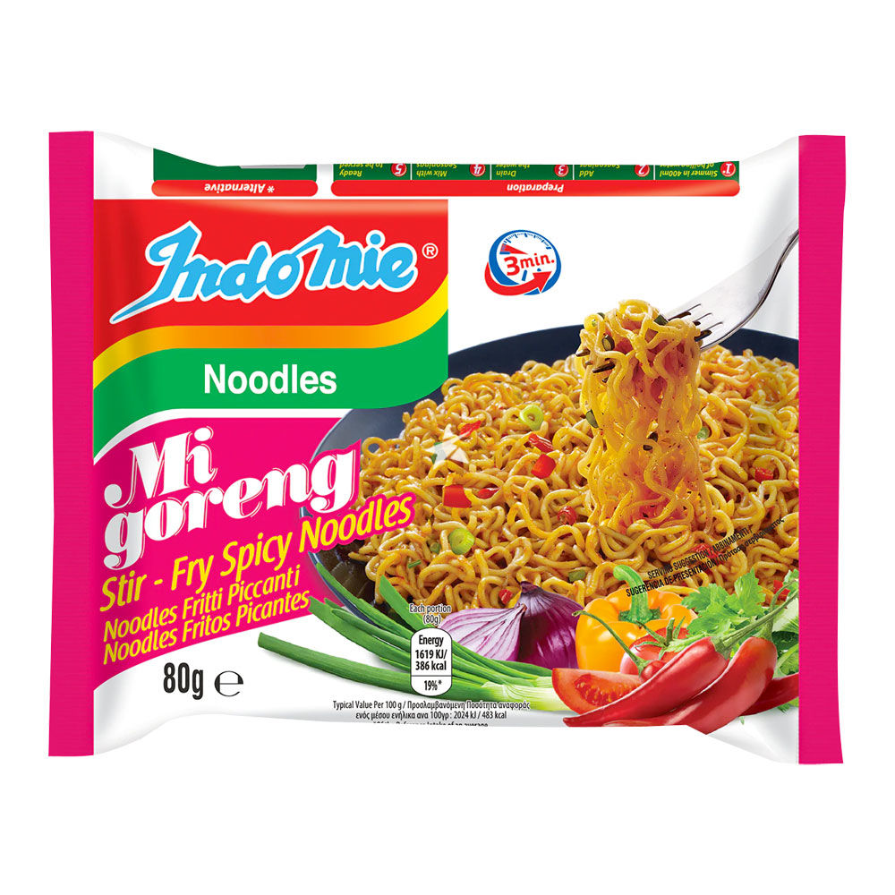 Indomie Instant Noodle Mi Goreng Hot & Spicy 80g