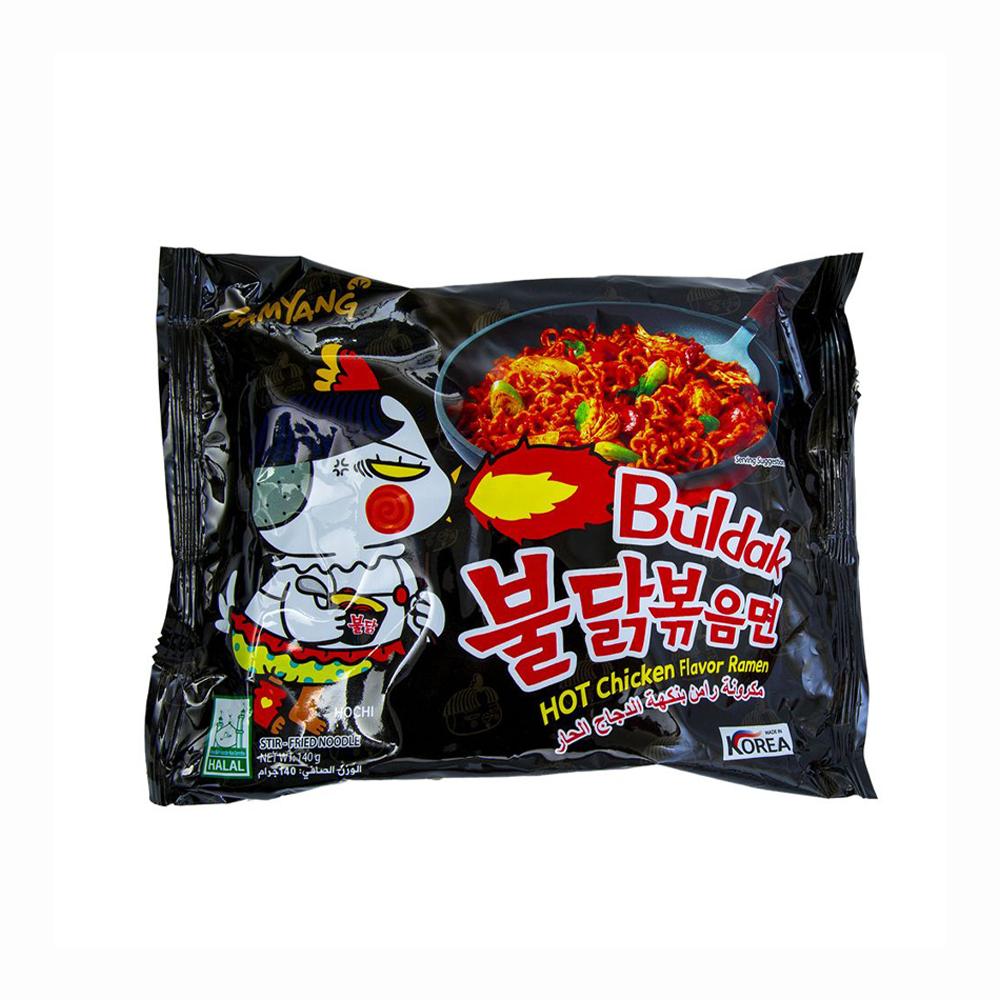 Buldak Hot Chicken Snabbnudlar 135g, Samyang