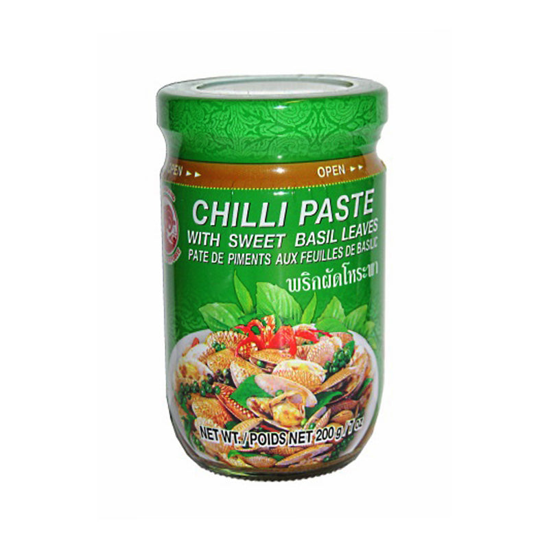 Chilipasta med Söt Basilika 200g, Cock Brand