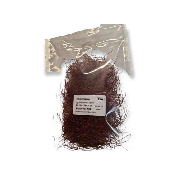 Torkad Strimlad Chili (Togarashi) 15g