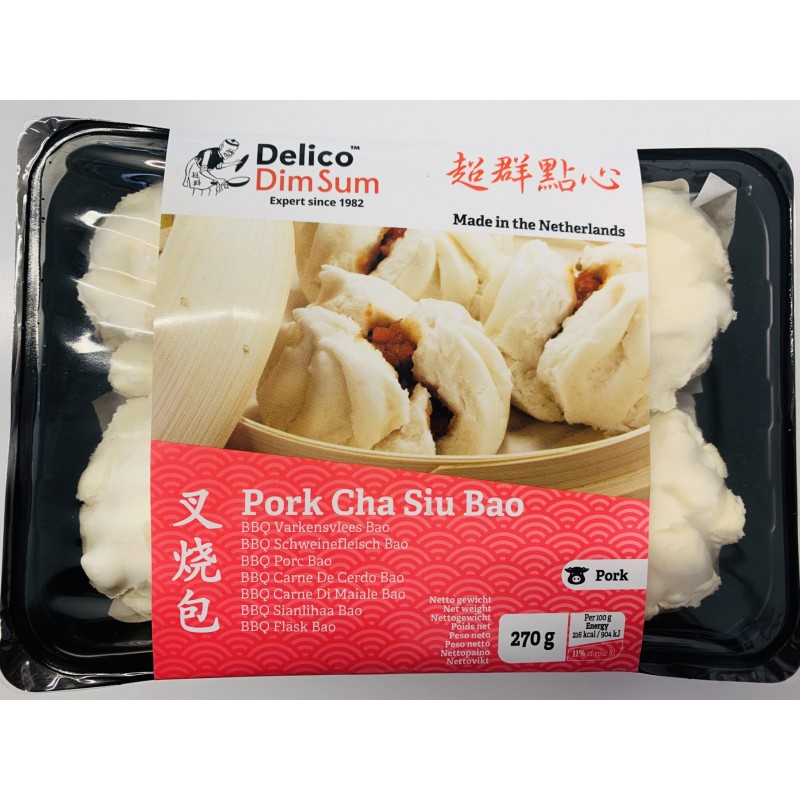 Dim Sum Fläsk Bao 270g, Delico