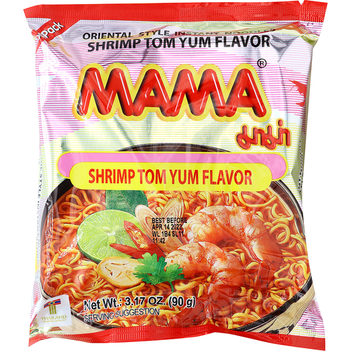 Tom Yum Snabbnudlar 90g, Mama