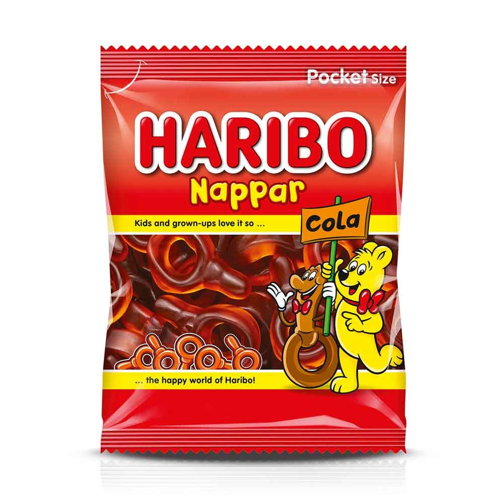 Haribo nappar cola 80g