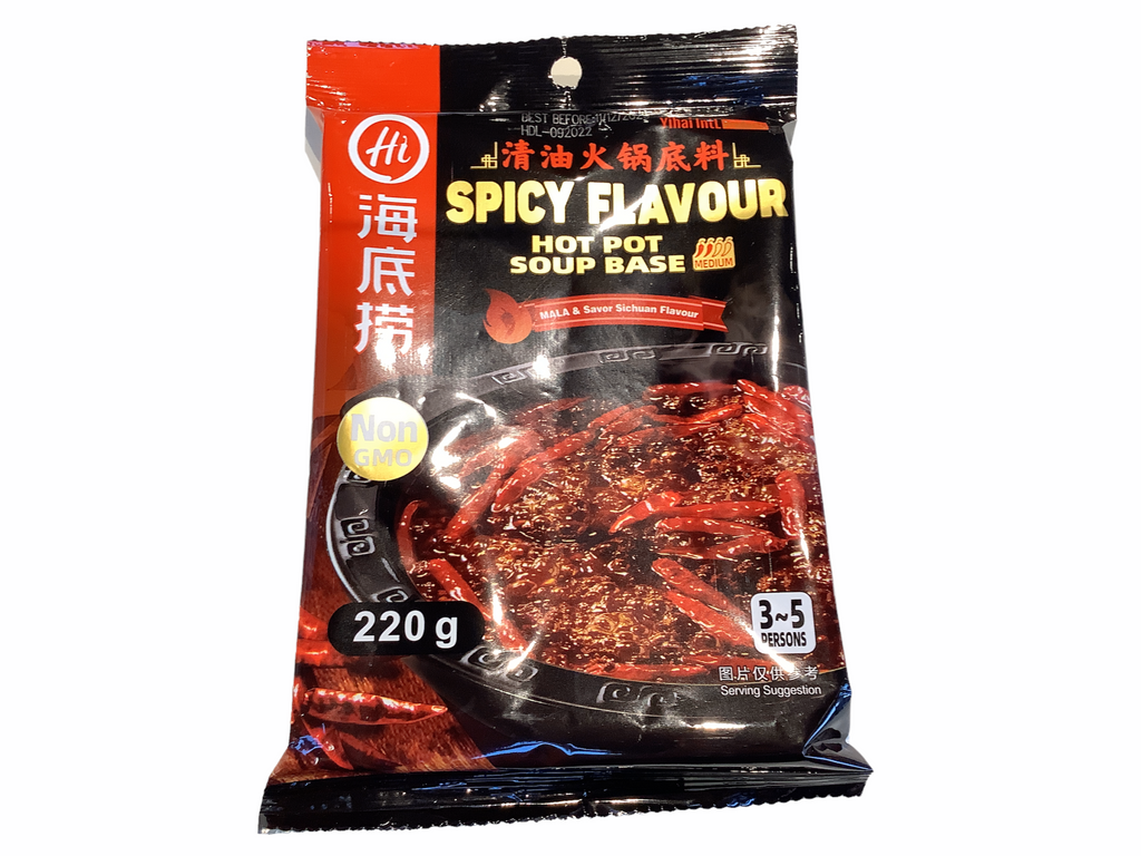 Hotpotbas Sichuan smak (stark) 220g, Haidilao