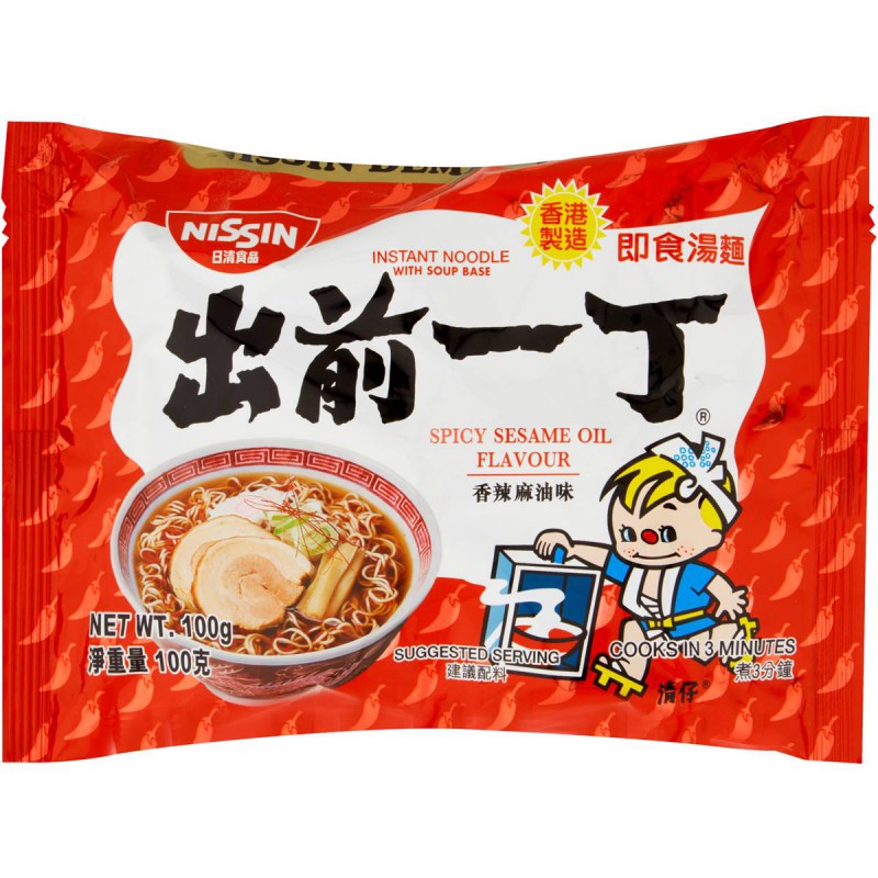 Spicy Sesam Snabbnudlar 100g, Nissin