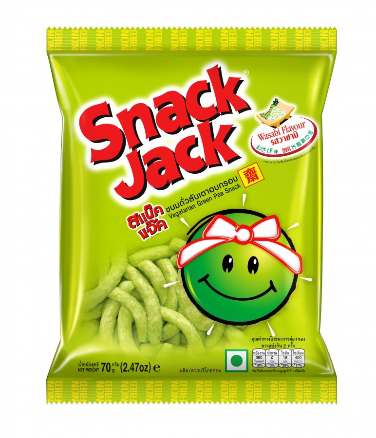 Snack Jack gröna ärtor wasabi